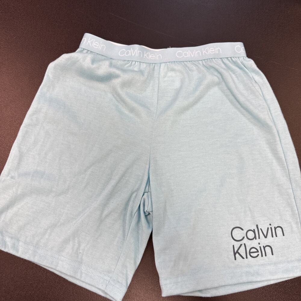 New Youth Calvin Klein Unisex Sz Med 7/8 Blue Shorts Lounge wear Sleep
